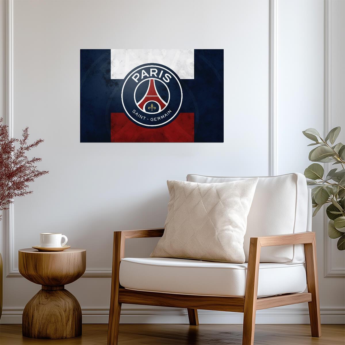 Paris Saint-Germain Crest | Soccer Poster | French Ligue 1 Fan Art - Sports Poster