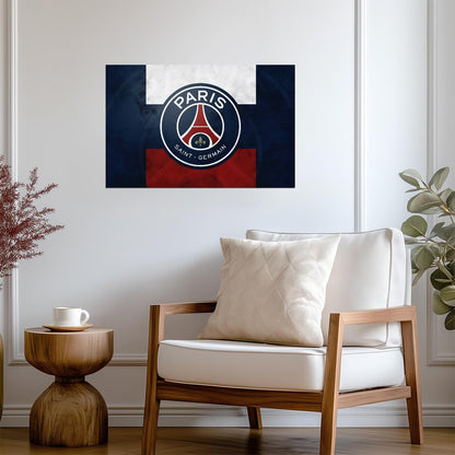 Paris Saint-Germain Crest | Soccer Poster | French Ligue 1 Fan Art - Sports Poster