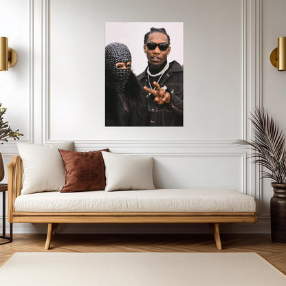 Cardi B and Offset | Hip Hop Couple | Rapper Duo Poster - Music Poster