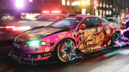 Need For Speed Unbound Mitsubishi Eclipse | Itasha Wrap Custom Car Poster | Anime Style Racing Game Art - Video Games Poster