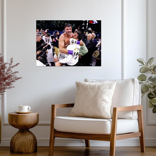 Tommy Fury Emotional Victory Celebration | Boxing Poster | Combat Sports Photography - Sports Poster