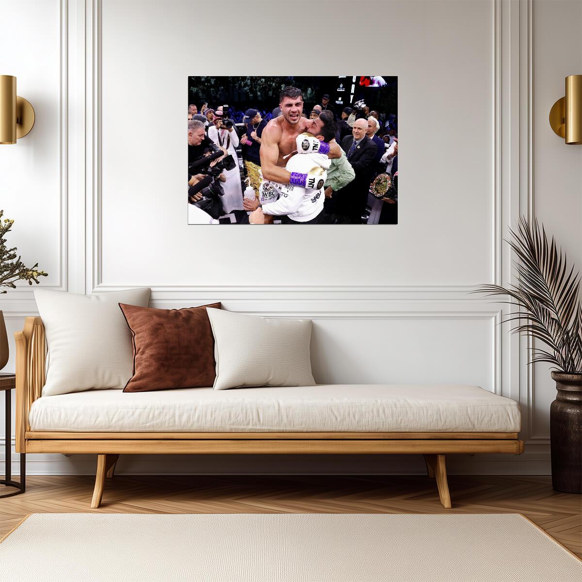 Tommy Fury Emotional Victory Celebration | Boxing Poster | Combat Sports Photography - Sports Poster