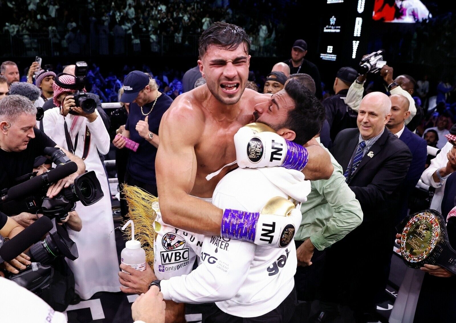 Tommy Fury Emotional Victory Celebration | Boxing Poster | Combat Sports Photography - Sports Poster