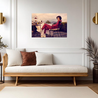 Timothee Chalamet Fashion Photoshoot | Modern Actor Poster | Relaxed Rooftop Wall Art - Celebrities Poster