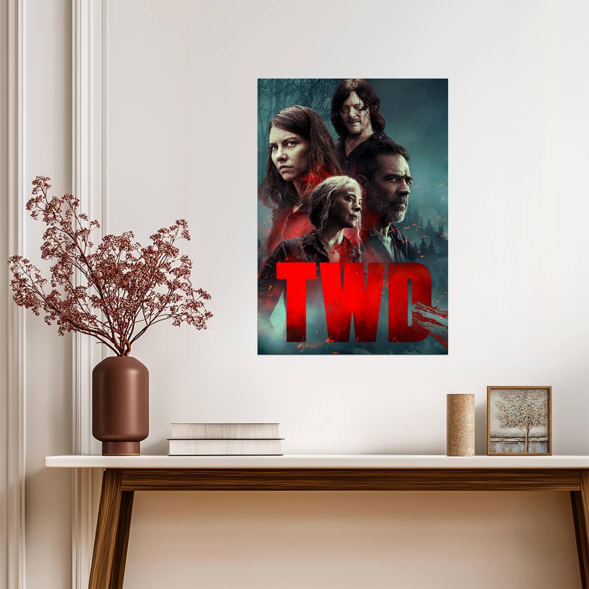 The Walking Dead TWD | Negan Maggie Daryl & Carol | Final Season TV Show Poster - Movies & TV Poster