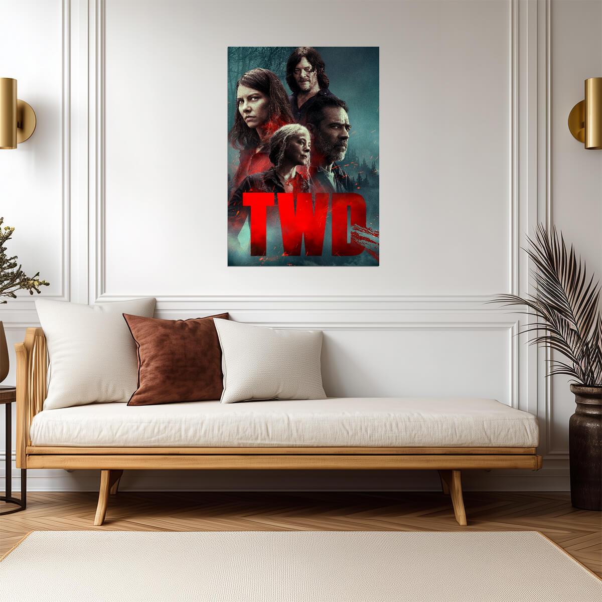 The Walking Dead TWD | Negan Maggie Daryl & Carol | Final Season TV Show Poster - Movies & TV Poster