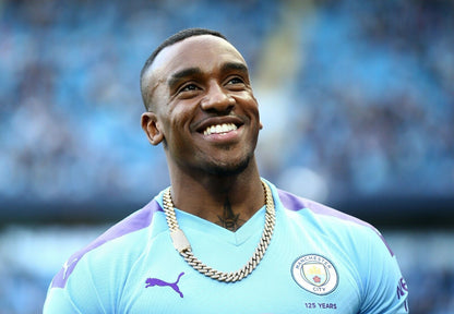 Bugzy Malone in Manchester City Jersey | UK Grime Artist Poster | British Rap Music Art - Music Poster