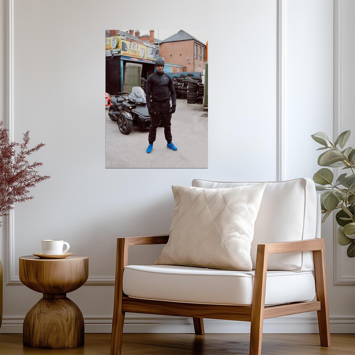 Bugzy Malone with Can-Am Spyder | UK Rapper Poster | Urban Music Wall Art - Music Poster