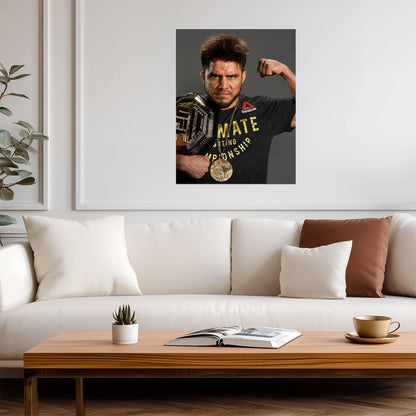 Henry Cejudo Triple C | MMA Fighter Poster | Combat Sports Legend Art - Sports Poster