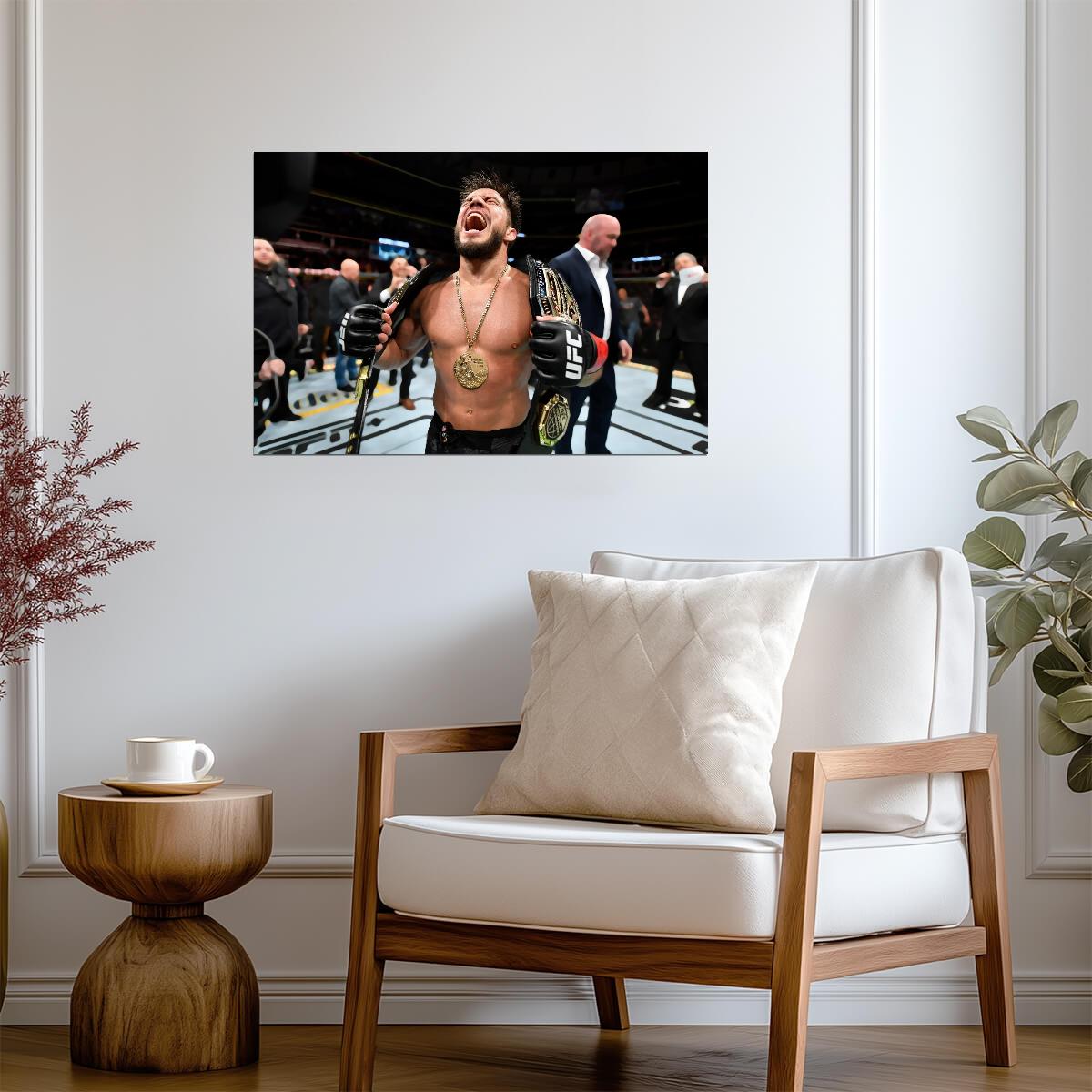 Henry Cejudo Triple C Victory | UFC Poster | MMA Legend Wall Art - Sports Poster