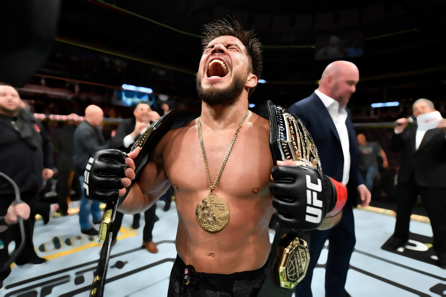 Henry Cejudo Triple C Victory | UFC Poster | MMA Legend Wall Art - Sports Poster