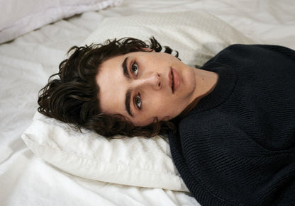 Timothee Chalamet Lying in Bed | Modern Actor Poster | Intimate Portrait Art - Celebrities Poster