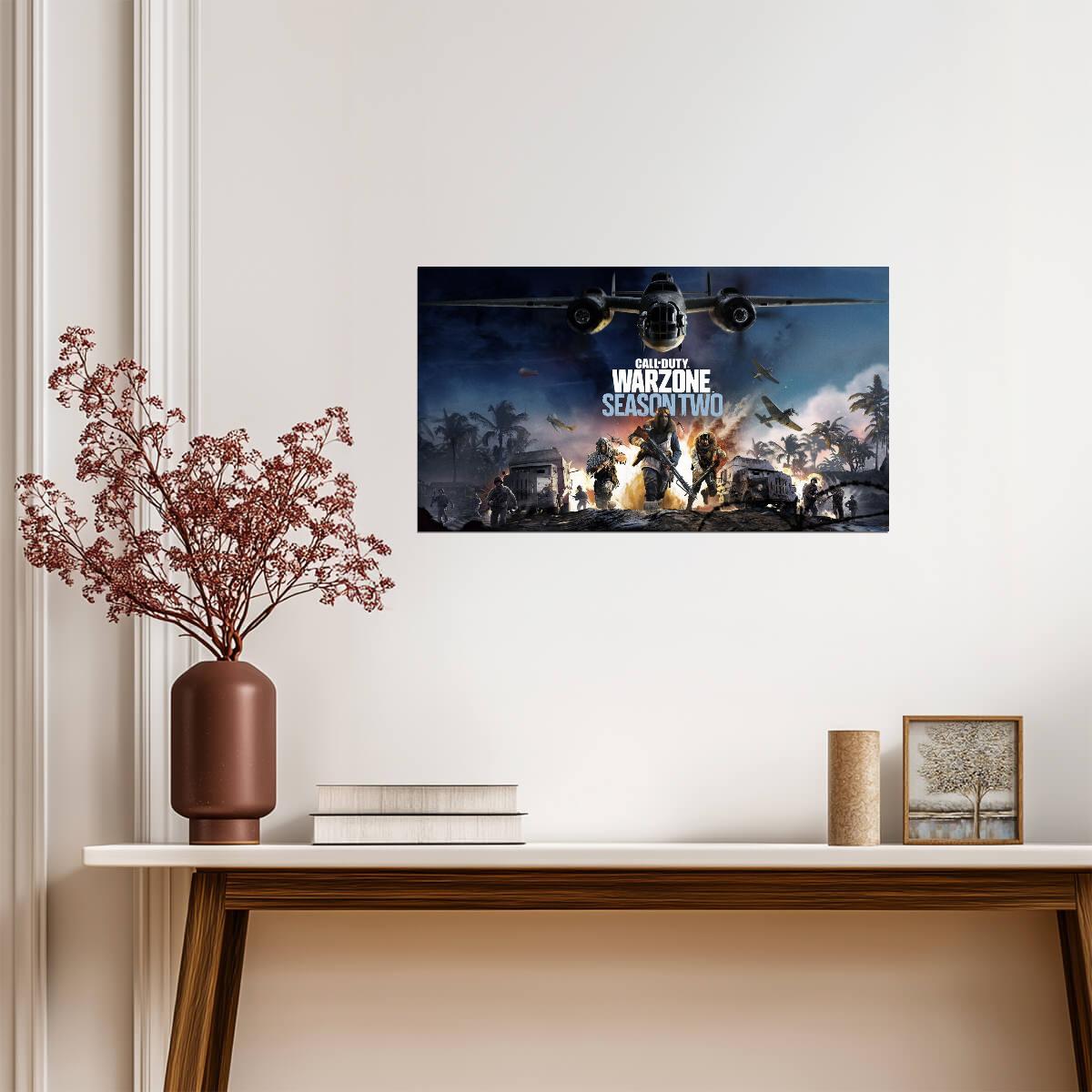 Call of Duty Warzone Season Two Vanguard | Battle Royale Promo Poster | FPS Gamer Gift - Video Games Poster
