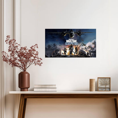 Call of Duty Warzone Season Two Vanguard | Battle Royale Promo Poster | FPS Gamer Gift - Video Games Poster