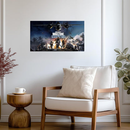 Call of Duty Warzone Season Two Vanguard | Battle Royale Promo Poster | FPS Gamer Gift - Video Games Poster