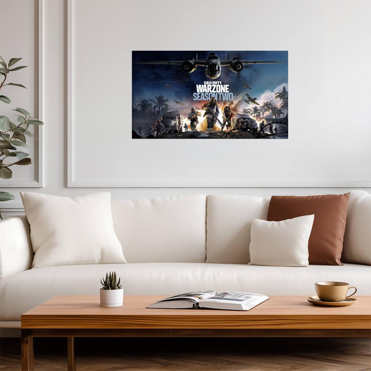 Call of Duty Warzone Season Two Vanguard | Battle Royale Promo Poster | FPS Gamer Gift - Video Games Poster