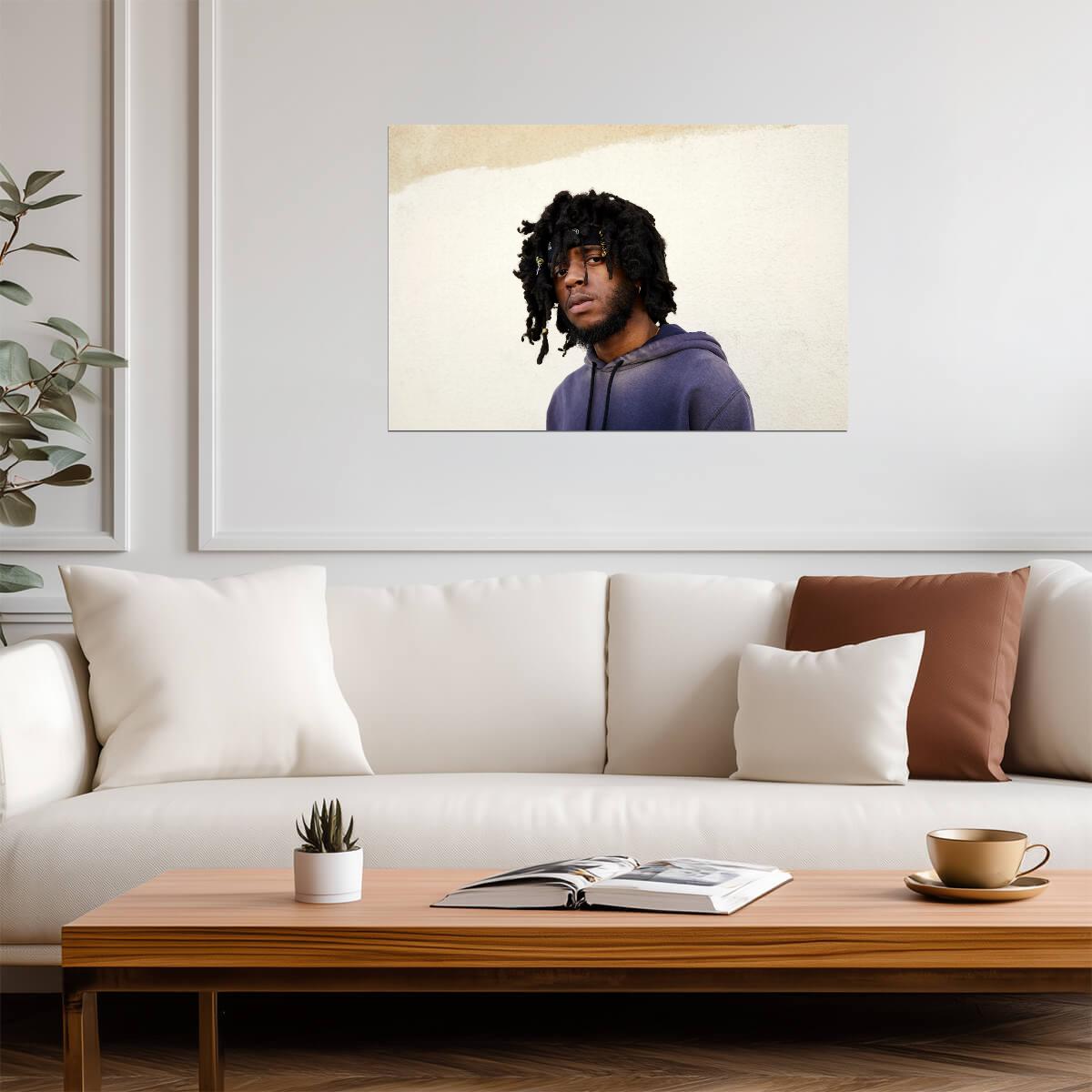 6lack Studio Portrait | Music Poster | R&B Singer Wall Decor - Music Poster