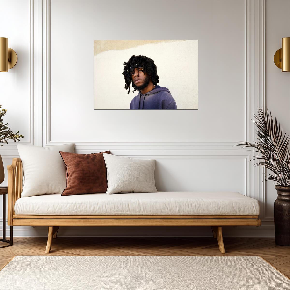 6lack Studio Portrait | Music Poster | R&B Singer Wall Decor - Music Poster