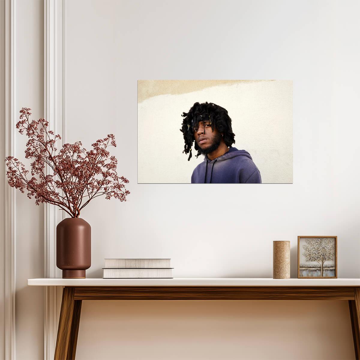 6lack Studio Portrait | Music Poster | R&B Singer Wall Decor - Music Poster