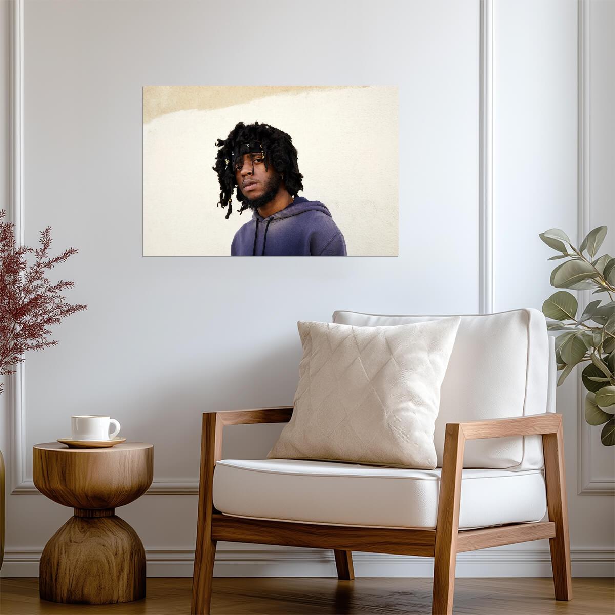 6lack Studio Portrait | Music Poster | R&B Singer Wall Decor - Music Poster