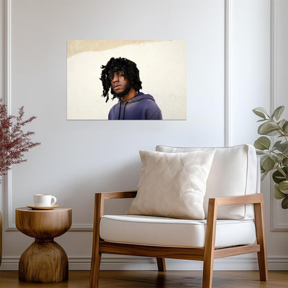 6lack Studio Portrait | Music Poster | R&B Singer Wall Decor - Music Poster