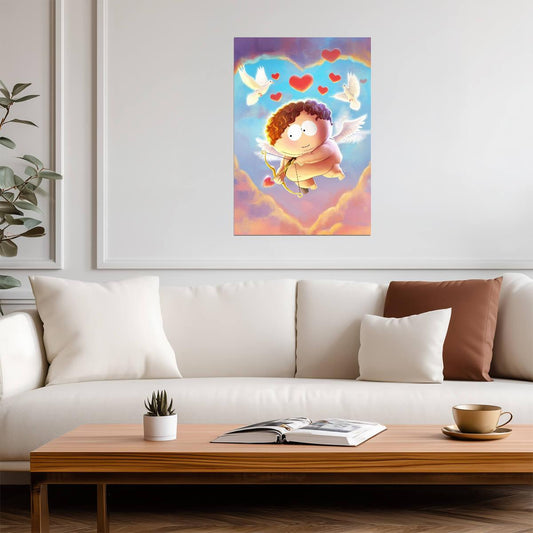 South Park Eric Cartman as Cupid | Animated TV Show Poster | Funny Valentine's Art - Movies & TV Poster