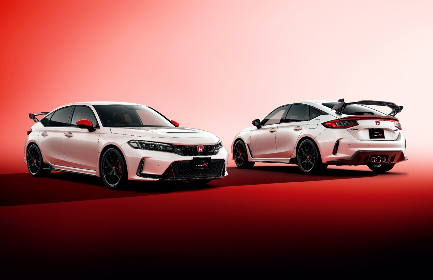 Honda Civic Type R (FL5) | White Hot Hatch Poster | JDM Performance Car Studio Shot - Cars Poster