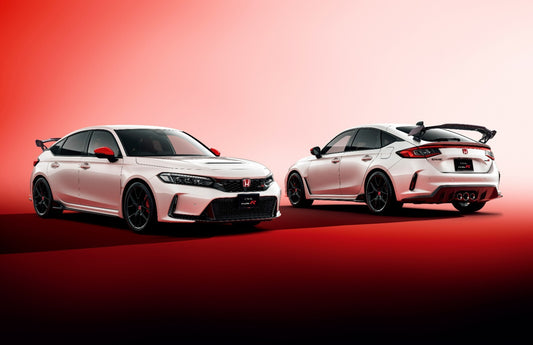 Honda Civic Type R (FL5) | White Hot Hatch Poster | JDM Performance Car Studio Shot - Cars Poster