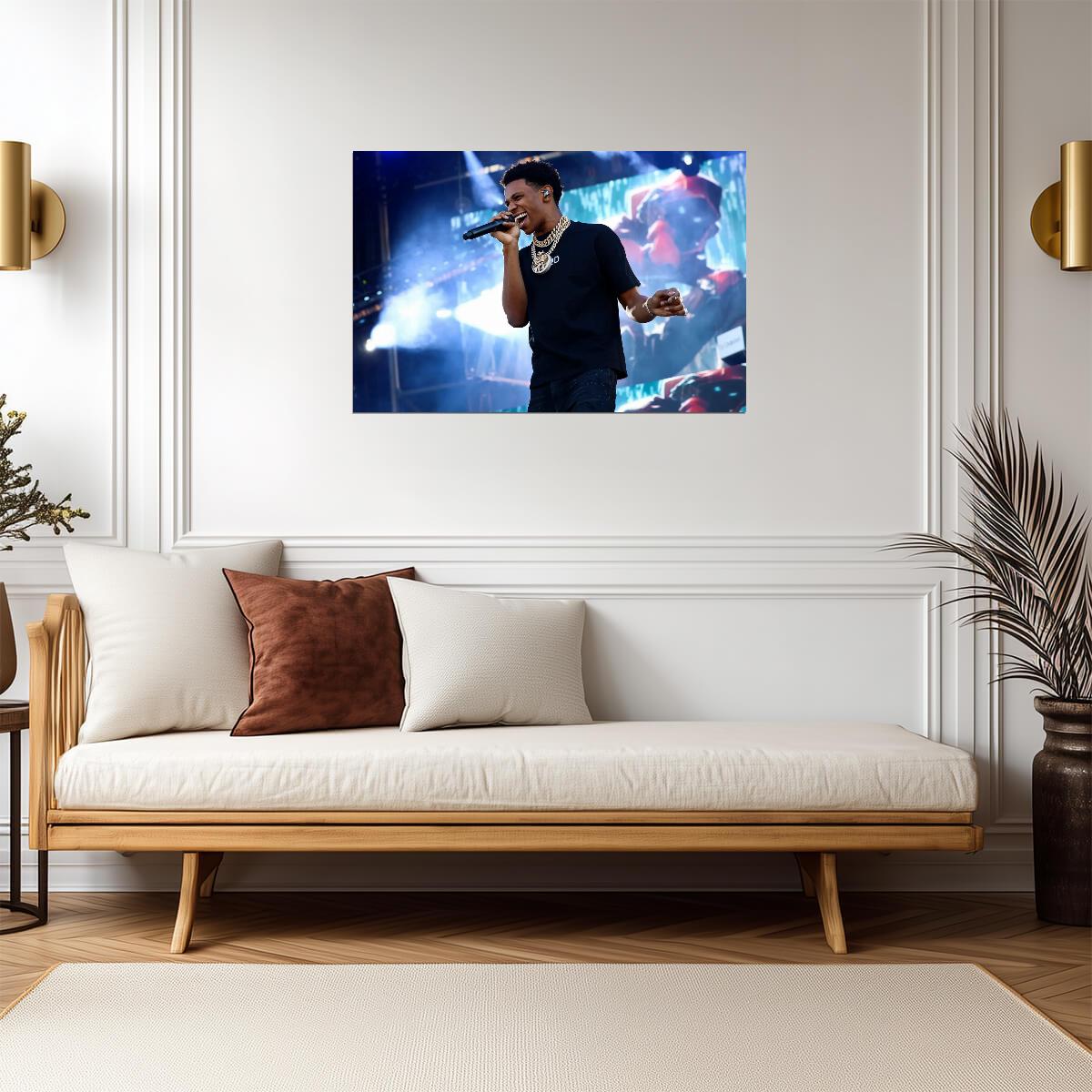 A Boogie Wit Da Hoodie Stage | Music Poster | Vibrant Performance Art - Music Poster