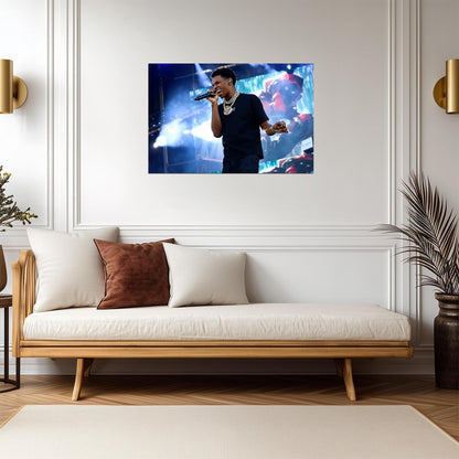 A Boogie Wit Da Hoodie Stage | Music Poster | Vibrant Performance Art - Music Poster