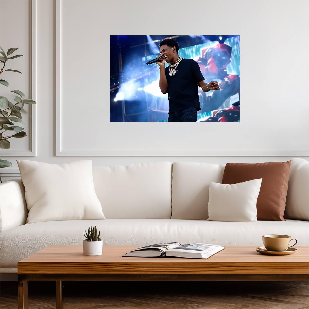 A Boogie Wit Da Hoodie Stage | Music Poster | Vibrant Performance Art - Music Poster