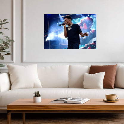 A Boogie Wit Da Hoodie Stage | Music Poster | Vibrant Performance Art - Music Poster