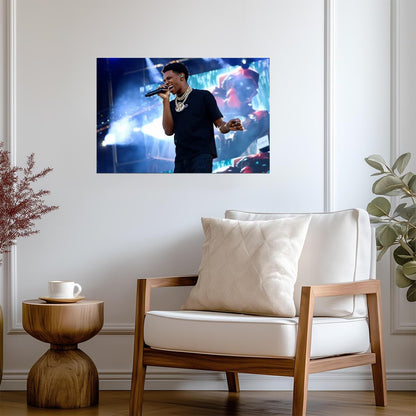 A Boogie Wit Da Hoodie Stage | Music Poster | Vibrant Performance Art - Music Poster