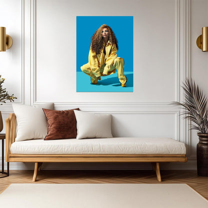 Jesy Nelson | Vibrant Illustration | Wall Poster - Music Poster