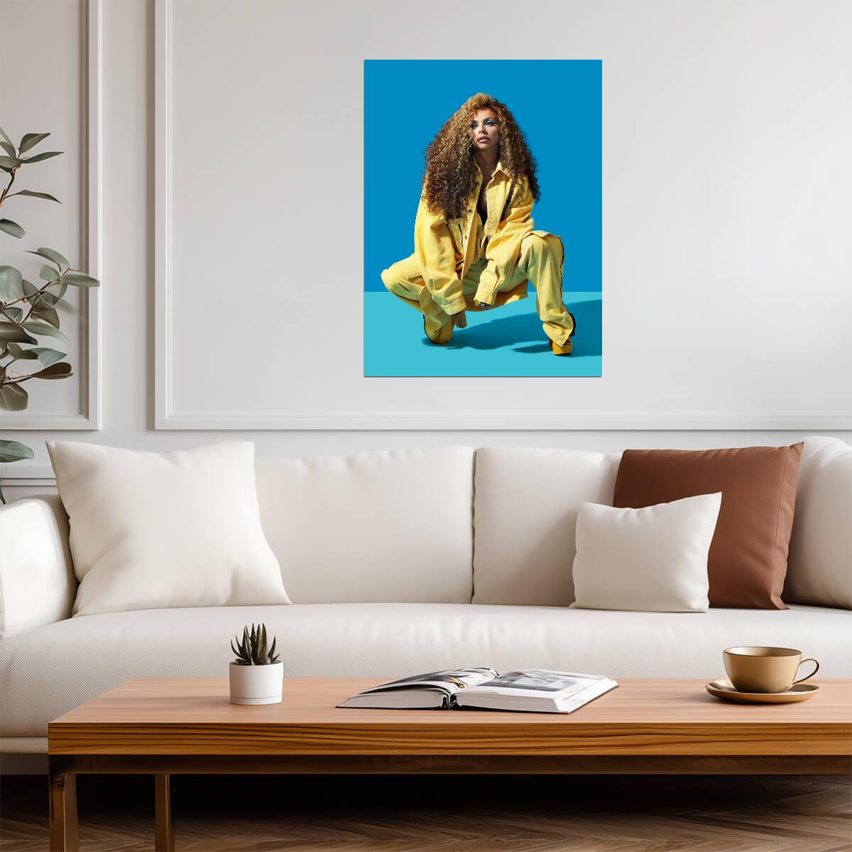 Jesy Nelson | Vibrant Illustration | Wall Poster - Music Poster