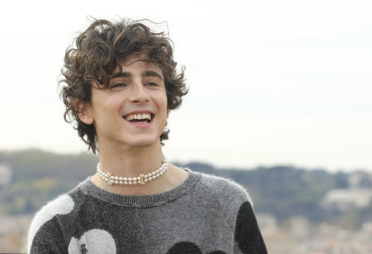 Timothee Chalamet Smiling Candid Photo | Modern Actor Poster | Celebrity Wall Art - Celebrities Poster