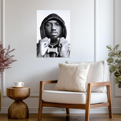 Headie One | Black and White Print | Rapper Poster - Music Poster