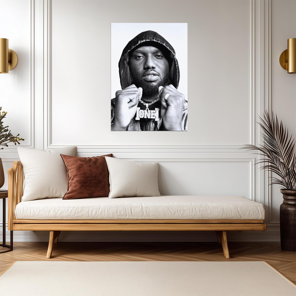 Headie One | Black and White Print | Rapper Poster - Music Poster