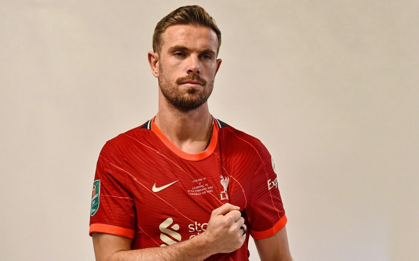 Jordan Henderson Liverpool FC 2022 Carabao Cup Final | Soccer Poster | Liverpool Captain Wall Art - Sports Poster