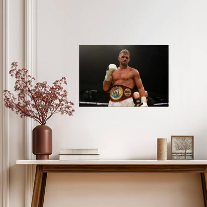 Billy Joe Saunders WBO Champion | Boxing Poster | British Boxing Legend Print - Sports Poster