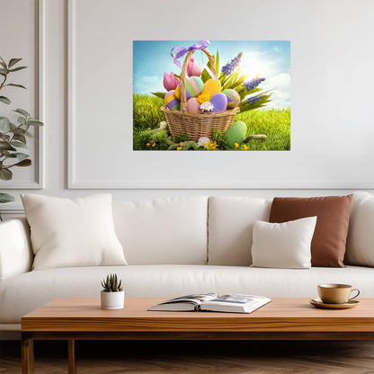 Easter | Colorful Illustration | Seasonal Poster - Graphic & Art Poster
