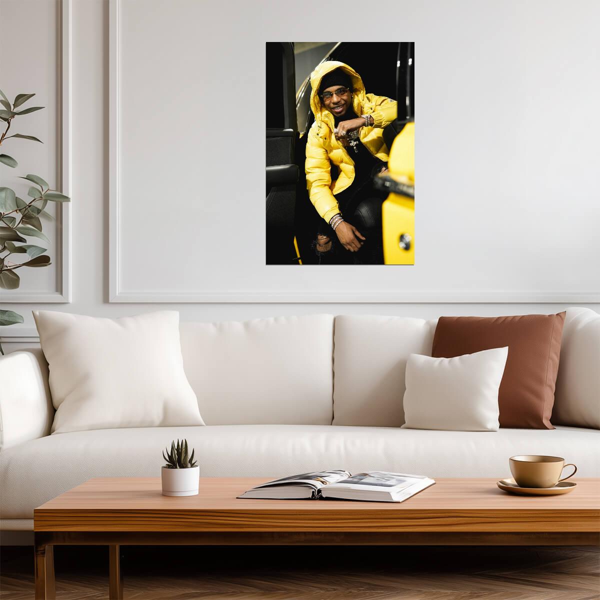 Key Glock Print | Hip Hop Rap Poster - Music Poster