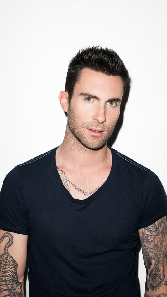 Adam Levine Studio Portrait | Pop Rock Poster | Tattooed Singer Print - Music Poster