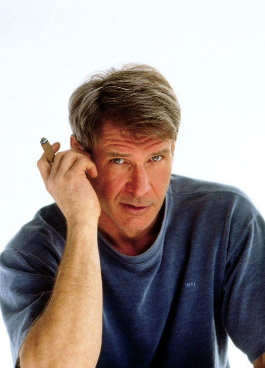 Harrison Ford Portrait with Cigar | Classic Actor Poster | Vintage Celebrity Photo - Celebrities Poster