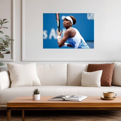 Venus Williams in Action | Tennis Legend Poster | Sports Photography Wall Art - Sports Poster