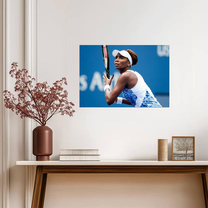 Venus Williams in Action | Tennis Legend Poster | Sports Photography Wall Art - Sports Poster