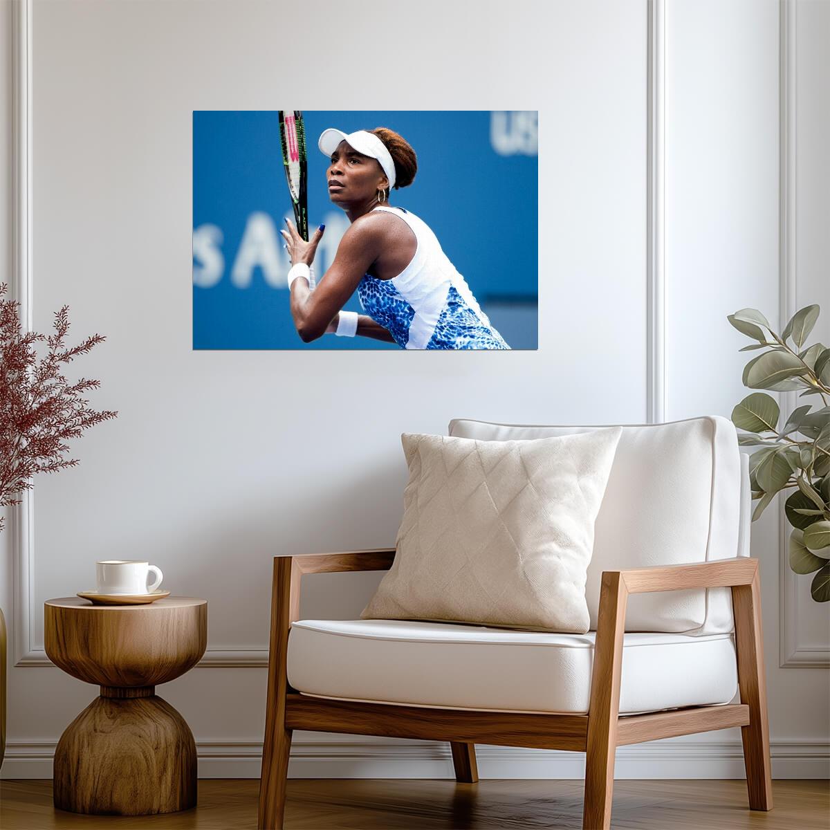 Venus Williams in Action | Tennis Legend Poster | Sports Photography Wall Art - Sports Poster