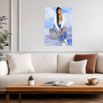 Jordyn Woods Poster | Fashion Model Wall Art - Celebrities Poster