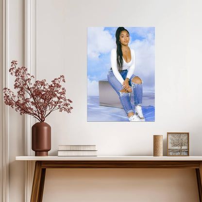 Jordyn Woods Poster | Fashion Model Wall Art - Celebrities Poster