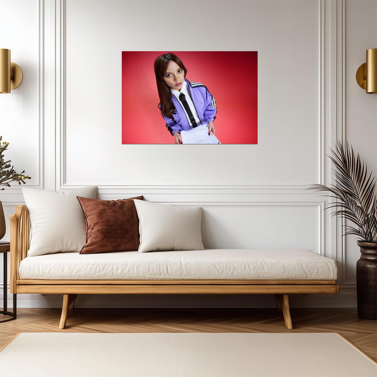 Jenna Ortega | Colorful Illustration | Actress Poster - Celebrities Poster